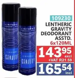 Arrow Cash And Carry Lenthric Gravity Deodorant offer
