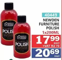 Arrow Cash And Carry NEWDEN FURNITURE POLISH offer