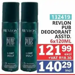 Arrow Cash And Carry Revlon Pub Deodorant Asstd offer