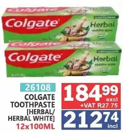 Arrow Cash And Carry Colgate Toothpaste [Herbal/Herbal White] offer