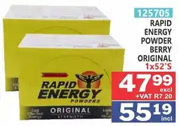 Arrow Cash And Carry Rapid Energy Powder Berry Original offer