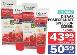 Arrow Cash And Carry Disaar Pomegranate SPF50 Sun Screen offer