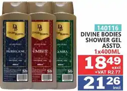Arrow Cash And Carry Divine Bodies Shower Gel Assorted offer