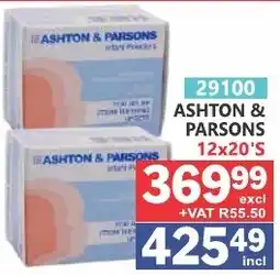 Arrow Cash And Carry ASHTON & PARSONS 12x20'S offer