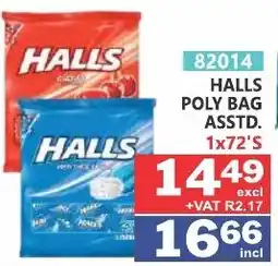 Arrow Cash And Carry Halls Poly Bag Assorted offer