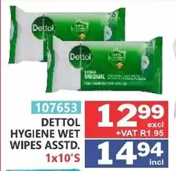Arrow Cash And Carry Dettol Hygiene Wet Wipes offer