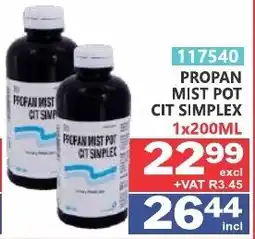 Arrow Cash And Carry PROPAN MIST POT CIT SIMPLEX offer