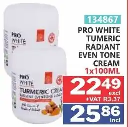 Arrow Cash And Carry PRO WHITE TURMERIC RADIANT EVEN TONE CREAM offer