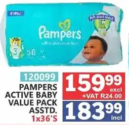 Arrow Cash And Carry Pampers Active Baby Value Pack Assorted offer