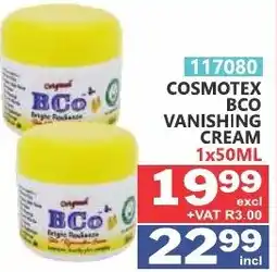 Arrow Cash And Carry COSMOTEX BCO VANISHING CREAM offer