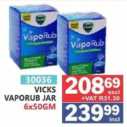 Arrow Cash And Carry Vicks vaporub jar offer