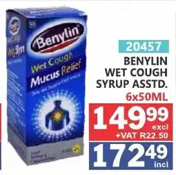 Arrow Cash And Carry Benylin Wet Cough Mucus Relief offer