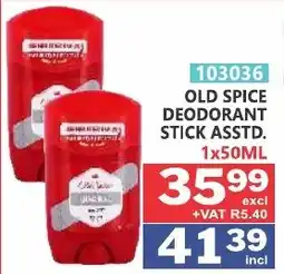 Arrow Cash And Carry OLD SPICE DEODORANT STICK Assorted offer