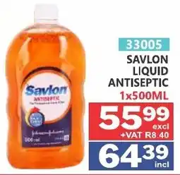Arrow Cash And Carry Savlon Liquid Antiseptic offer