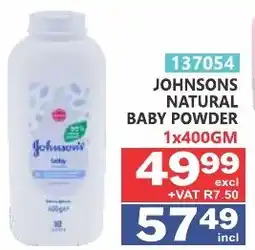 Arrow Cash And Carry Johnsons natural baby powder offer