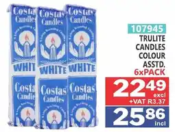 Arrow Cash And Carry Trulite candles colour offer