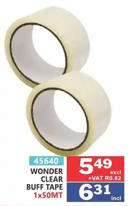 Arrow Cash And Carry Wonder Clear Buff Tape offer
