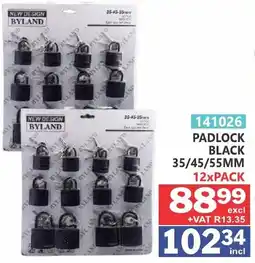 Arrow Cash And Carry Byland padlock black offer