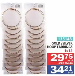 Arrow Cash And Carry Gold/ Silver Hoop Earrings offer
