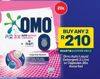 Omo Auto Liquid Detergent or Capsules Assorted