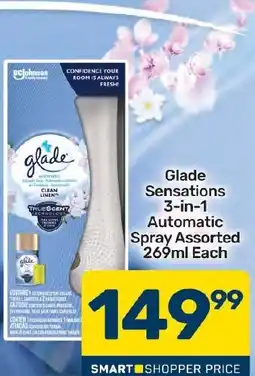 Pick n Pay Hypermarket Glade Sensations 3-in-1 Automatic Spray Assorted offer