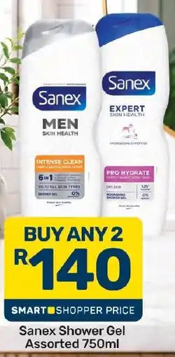 Pick n Pay Hypermarket Sanex Shower Gel Assorted offer
