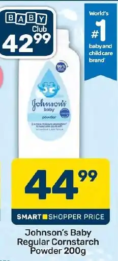 Pick n Pay Hypermarket Johnson's Baby Regular Cornstarch Powder offer