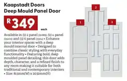Brights Hardware Kapstadt Doors Deep Mould Panel Door offer