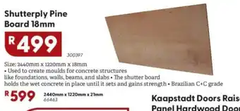Shutterply Pine Board 18mm