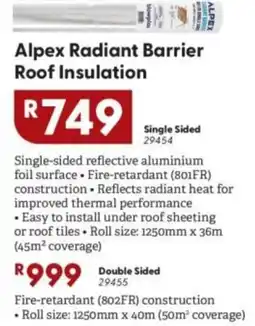 Brights Hardware Alpex Radiant Barrier Roof Insulation offer
