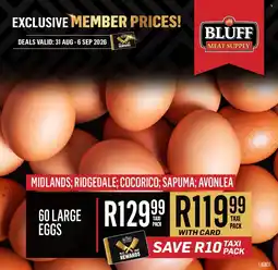 Bluff Meat Supply 60 Large Eggs offer
