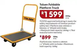 Brights Hardware Tolsen Foldable Platform Truck offer