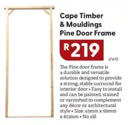 Brights Hardware Cape Timber & Mouldings Pine Door Frame offer