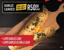 Bluff Meat Supply Lupo Garlic Loaf/Lupo Garlic & Chilli Loaf offer