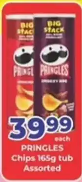 M.A Powertrade PRINGLES Chips 165g tub Assorted offer