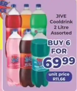M.A Powertrade JIVE Cooldrink 2 Litre Assorted offer