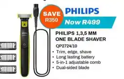 Expert PHILIPS 1,3,5 MM ONE BLADE SHAVER offer