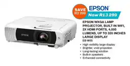 Expert EPSON WXGA LAMP PROJECTOR offer