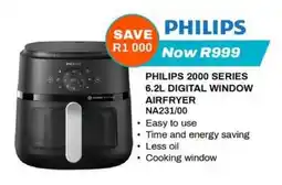 Expert PHILIPS 2000 SERIES 6.2L DIGITAL WINDOW AIRFRYER offer