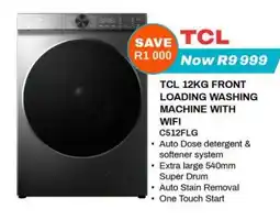 Expert TCL 12KG FRONT LOADING WASHING MACHINE WITH WIFI offer