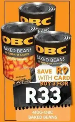 OBC Meat & Chicken OBC Baked Beans offer