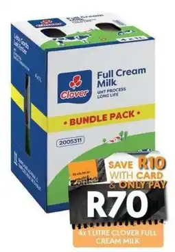 OBC Meat & Chicken Clover Full Cream Milk offer
