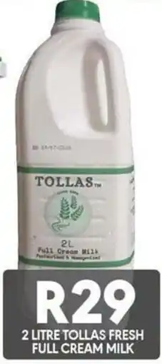 OBC Meat & Chicken Tollas Fresh Full Cream Milk offer
