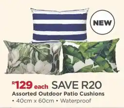 House & Home Assorted Outdoor Patio Cushions offer