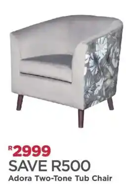 House & Home Adora Two-Tone Tub Chair offer