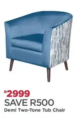 House & Home Demi Two-Tone Tub Chair offer