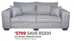 House & Home 2.5-Seater Madrid Couch offer