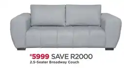 House & Home 2.5-Seater Broadway Couch offer