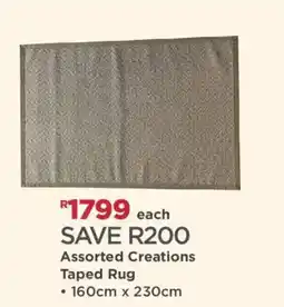House & Home Assorted Creations Taped Rug offer