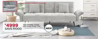Zara Sleeper Couch with Drop-Down Tray